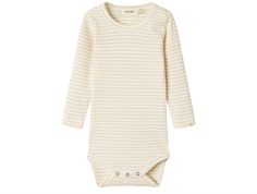 Lil Atelier coconut milk striped bodysuit